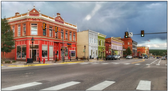 Modern-day view of Leadville, Colorado, a mountain town about two hours west of Denver
