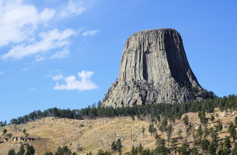 Photo taken from the base of Devils Tower Wyoming