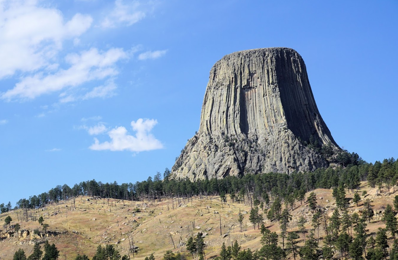 Photo taken from the base of Devils Tower Wyoming