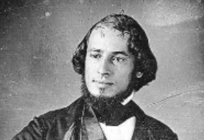 Historical black and white photograph of Solomon Nunes Carvalho who took the first photographs of the American West