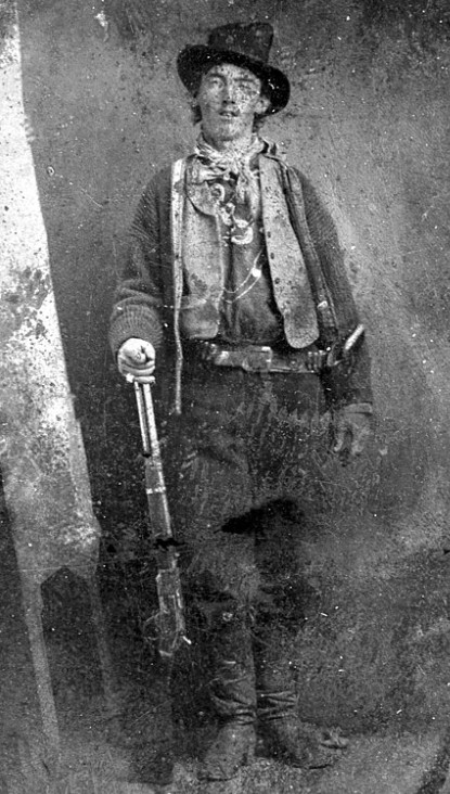 Billy the Kid – the only authenticated photograph of the famous Old West outlaw, about 1879