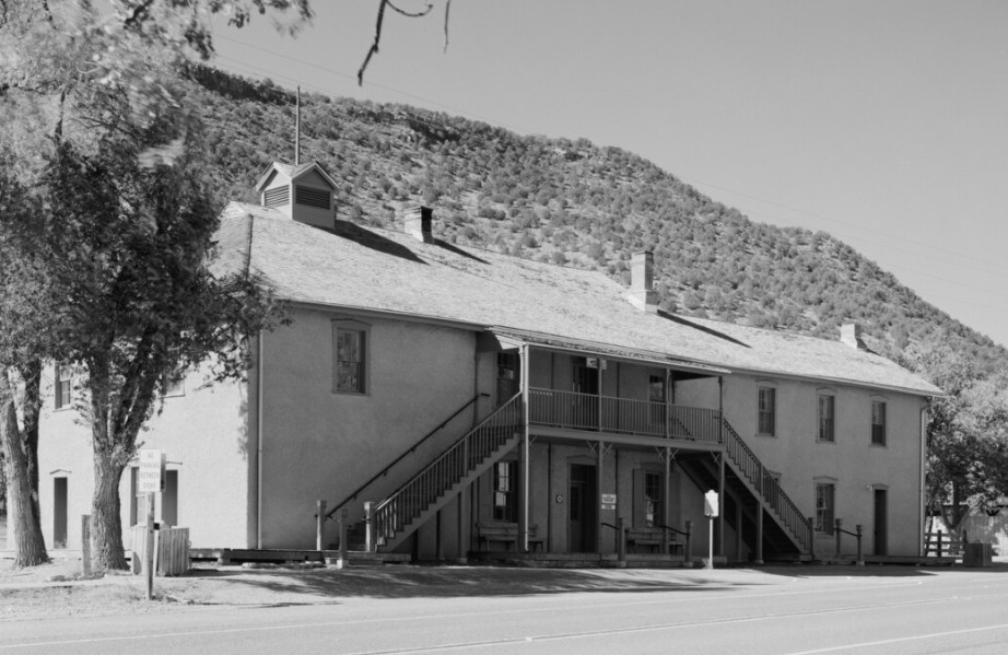 The Lincoln County Courthouse in New Mexico, where Billy the Kid made his legendary escape in April 1881