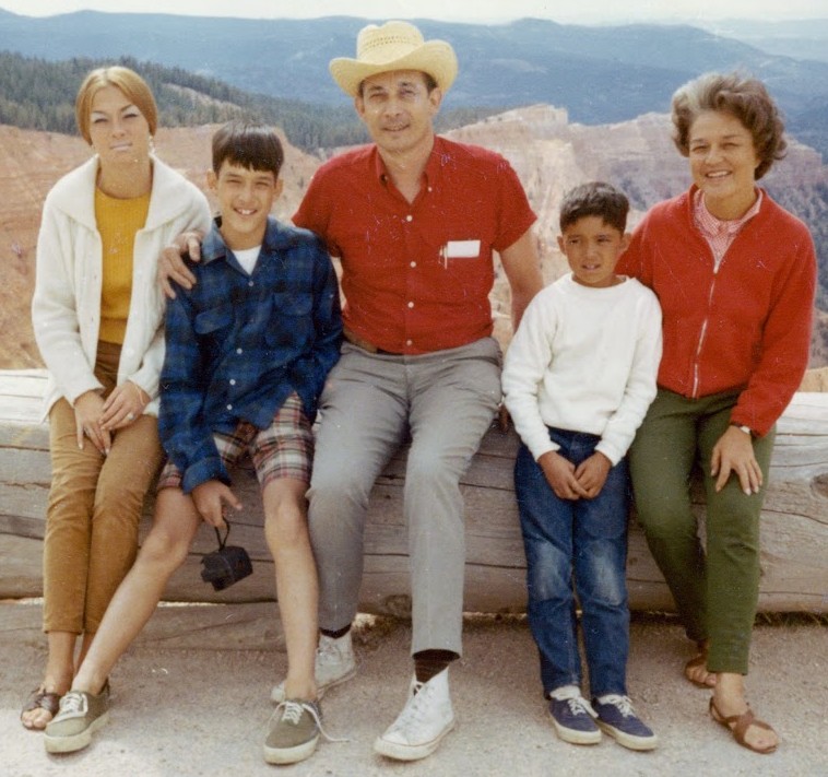 Frans R Lambrechtsen camping with his family when he was a boy.