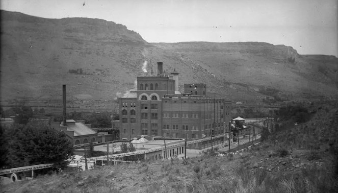 Coors Brewery Golden Colorado circa 1910 Clear Creek Rocky Mountains