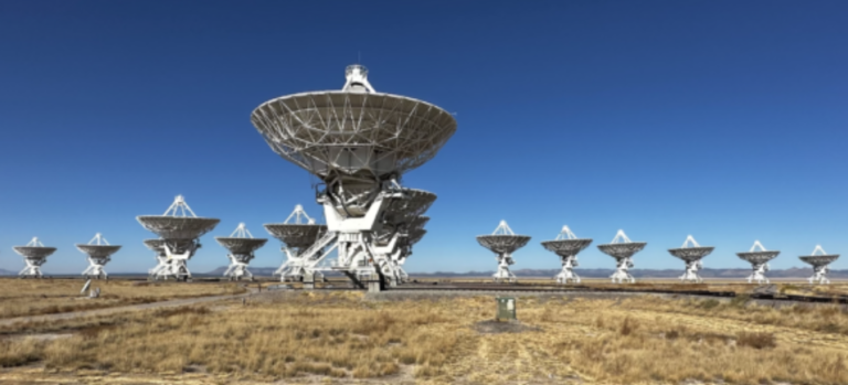 Very Large Array radio telescope dishes in New Mexico