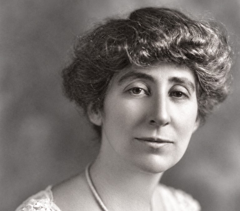 Jeannette Rankin in a 1917 portrait, shortly after becoming the first woman elected to the United States Congress.